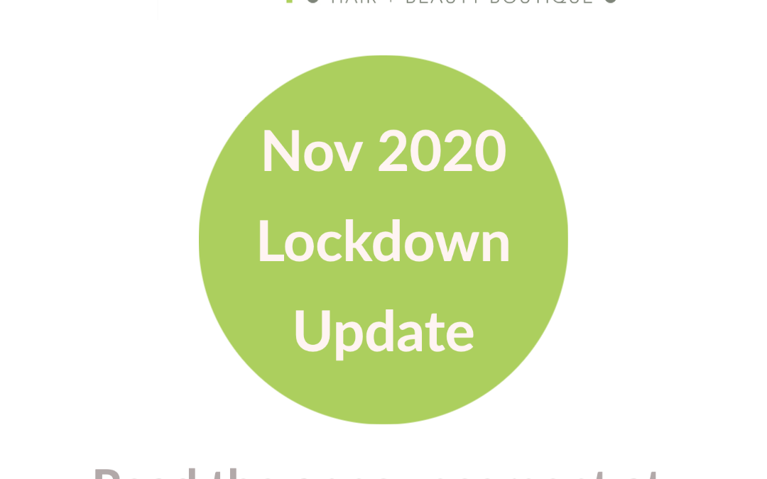 COVID 19 Lockdown update – 24th November 2020